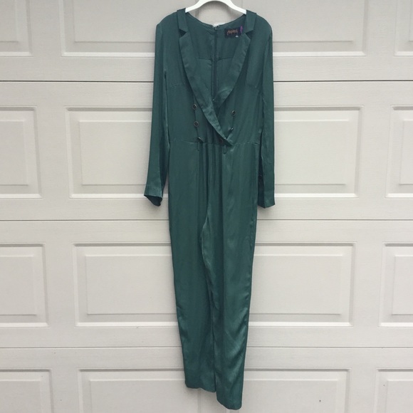 New Free People I Am Woman Green Jumpsuit - Picture 4 of 6